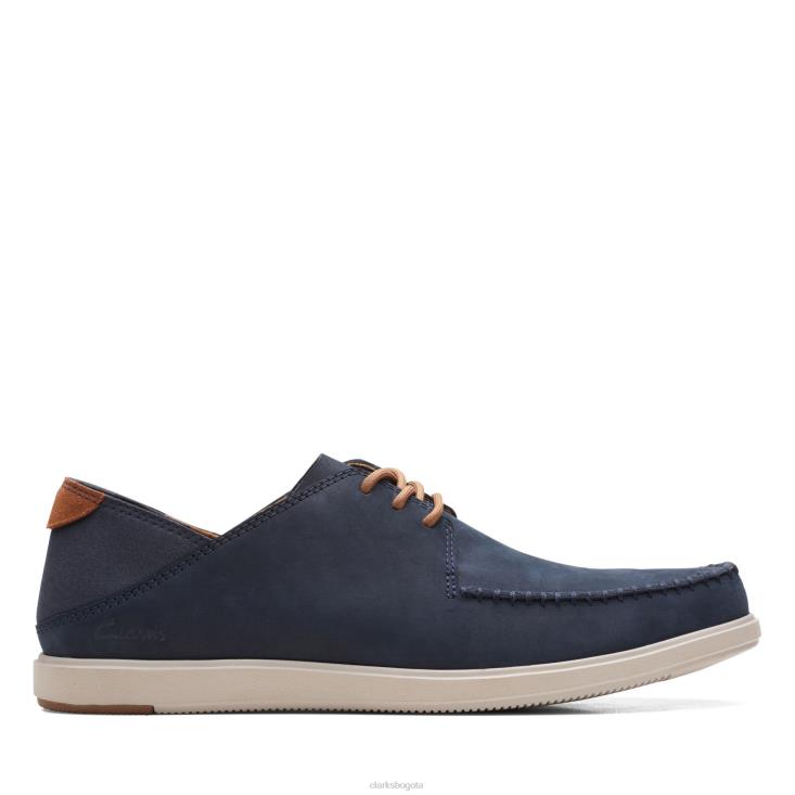 Clarks 0DX8L3693 corbata bratton clarks nubuck azul marino hombres nubuck azul marino