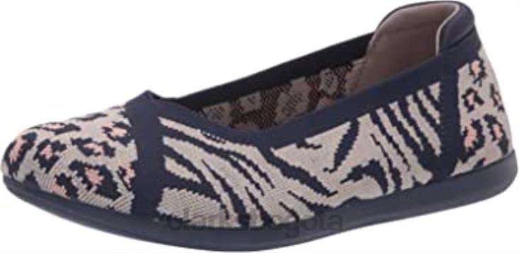 Clarks 0DX8L1037 bailarinas carly Wish para mujer Clarks Stone Combi mujer