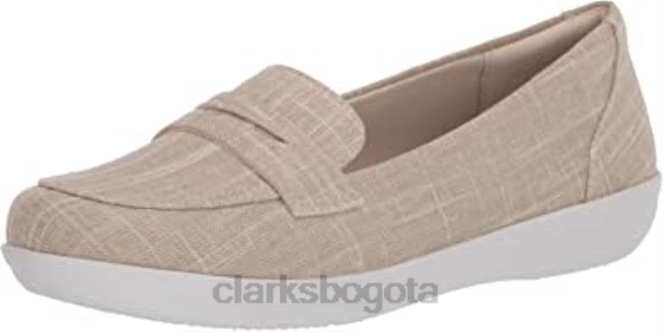 Clarks 0DX8L1794 Mocasines clarks ayla form mujer lino natural mujer lino natural