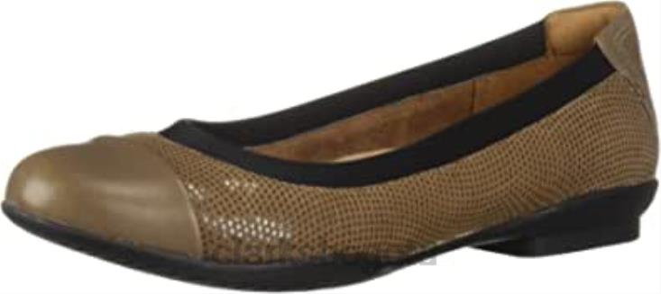 Clarks 0DX8L1940 guijarro interés nobuck mujer neenah garden ballet flat clarks mujer nubuck interés guijarro