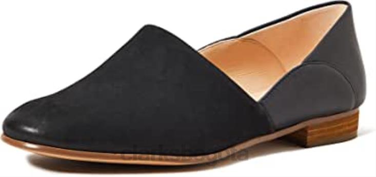 Clarks 0DX8L2066 Mocasín clarks mujer pure tone plano negro mujer combi negro combi negro