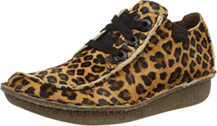 Clarks 0DX8L2437 mujer fun ny dream derbys clarks estampado leopardo mujer estampado de leopardo