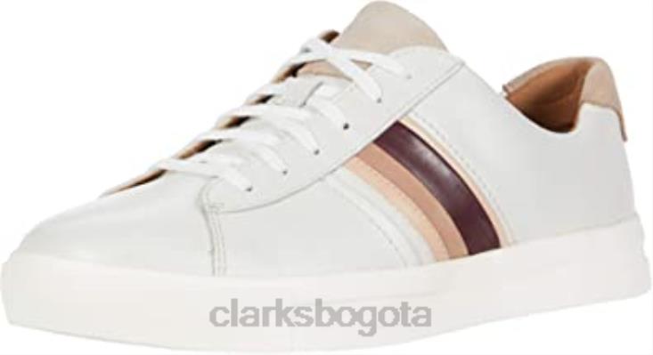 Clarks 0DX8L2753 zapatos clarks un maui band de cuero blanco para mujer mujer cuero blanco