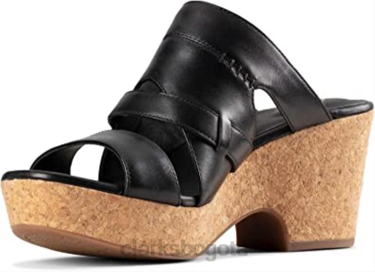 Clarks 0DX8L2869 sandalias con tiras maritsa mujer clarks cuero negro mujer cuero negro
