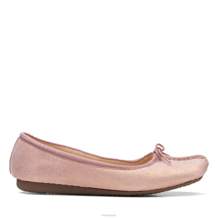 Clarks 0DX8L3130 clarks peca hielo rosa metálico mujer rosa metalico