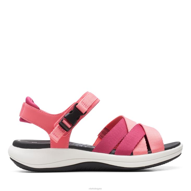 Clarks 0DX8L3196 coral brillante mira marea clarks mujer coral brillante