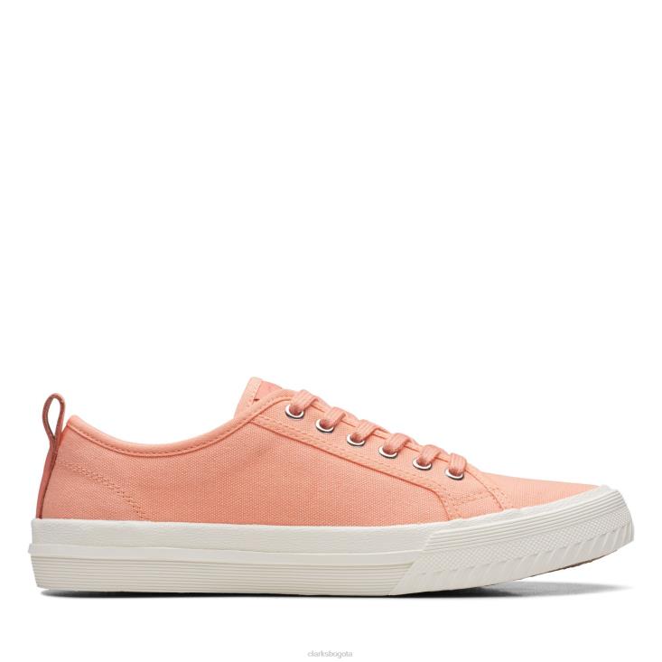 Clarks 0DX8L3214 clarks roxby lace coral lona mujer lona coralina