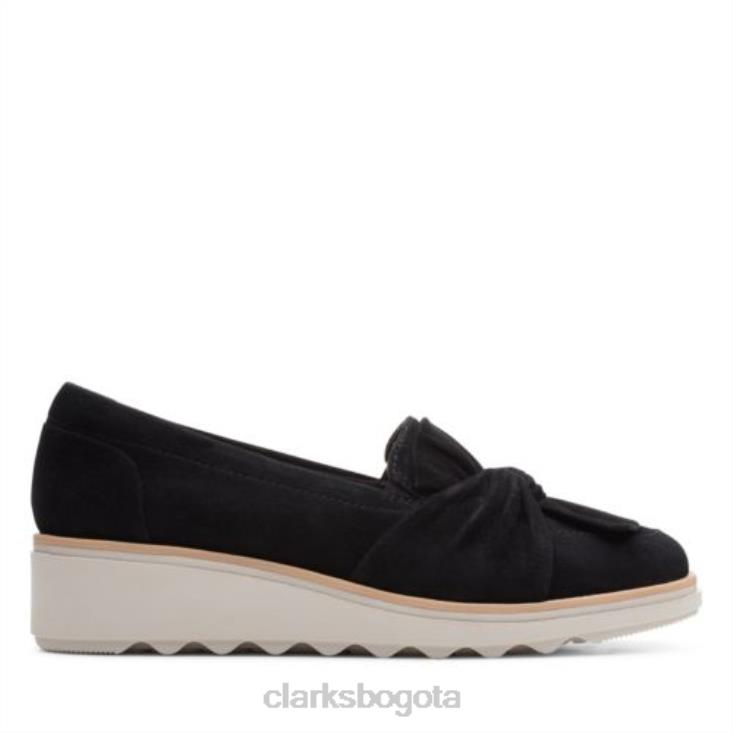 Clarks 0DX8L3878 clarks sharon dasher ante negro mujer ante negro
