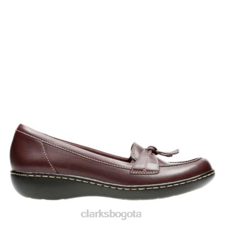 Clarks 0DX8L3985 clarks burdeos cuero ashland bubble mujer cuero burdeos