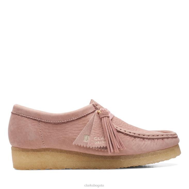 Clarks 0DX8L5152 cuero rosa rubor clarks wallabee cuero rosa rubor mujer cuero rosa rubor