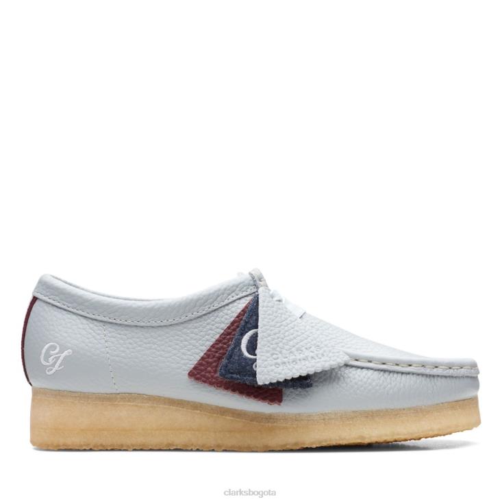 Clarks 0DX8L5181 wallabee cuero azul claro clarks cuero azul claro mujer cuero azul claro