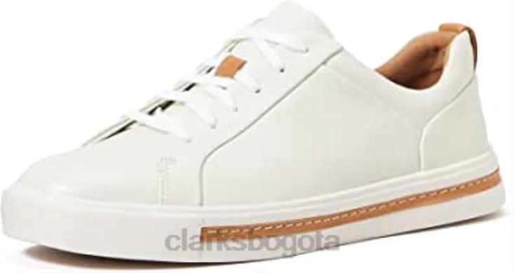 Clarks 0DX8L785 zapatos derby de encaje clarks un maui de cuero blanco blanco para mujer mujer cuero blanco blanco