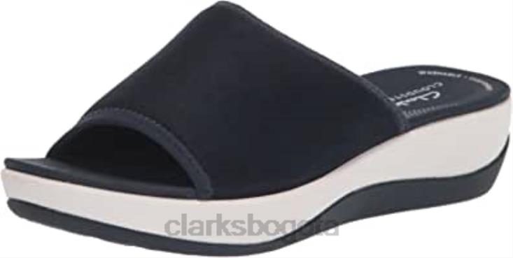 Clarks 0DX8L166 sandalia tipo chancla arla nora para hombre textil azul marino clarks hombres textil azul marino