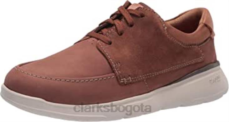Clarks 0DX8L1666 Zapatilla Clarks Gaskill Low para hombre color tostado oscuro hombres combinación de bronceado oscuro