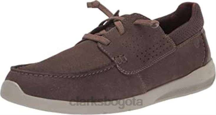 Clarks 0DX8L1838 Zapatilla gorwmoc de hombre de nobuk marrón clarks hombres nubuck marrón