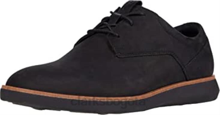 Clarks 0DX8L2178 Zapatilla Clarks Banwell Lace para hombre de nobuk negro hombres nubuck negro