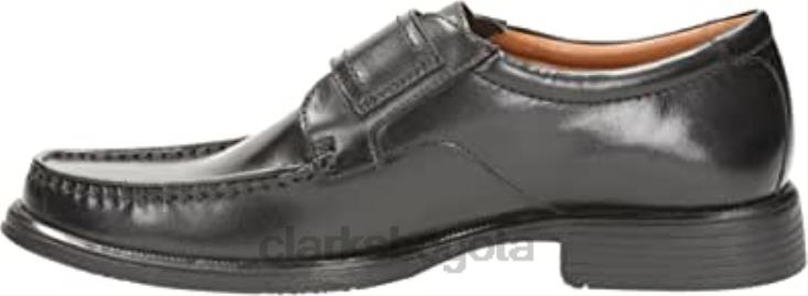 Clarks 0DX8L2391 mocasines hombre velcro huckley roll piel negra clarks negro hombres negro