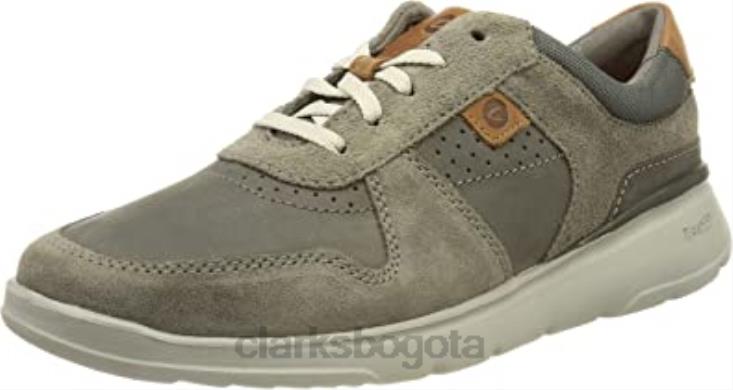 Clarks 0DX8L2991 zapatillas clarks gaskill vibe para hombre combi gris oscuro hombres combinado gris oscuro