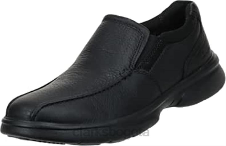 Clarks 0DX8L354 Mocasines clarks bradley step para hombre de cuero negro hombres cuero negro caído