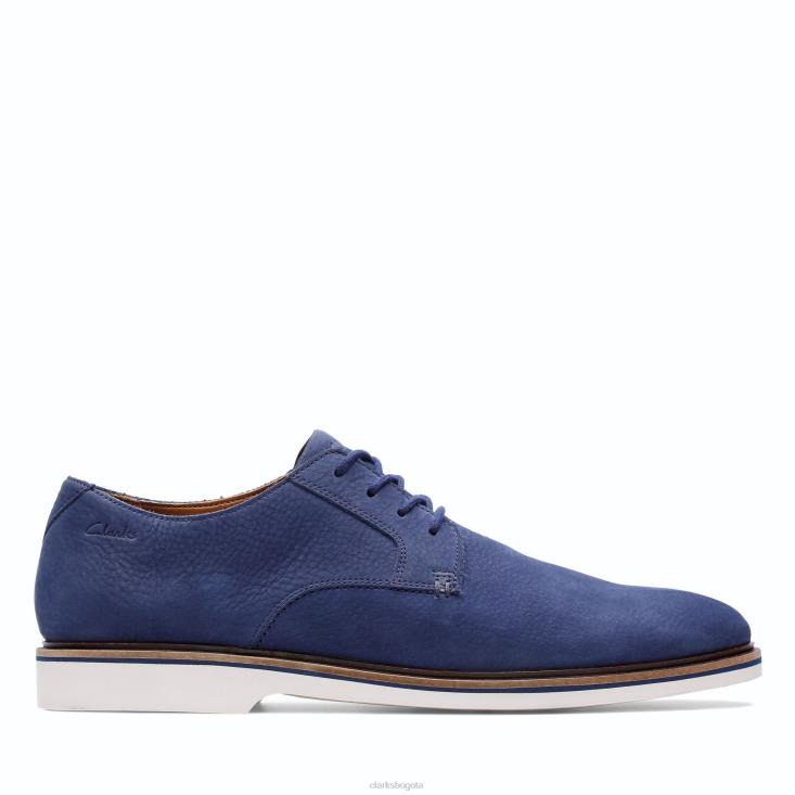 Clarks 0DX8L3682 clarks malwood nubuck liso azul marino hombres nubuck azul marino