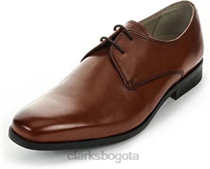 Clarks 0DX8L431 amieson walk derby clarks de cuero marrón tostado para hombre hombres cuero marrón tostado