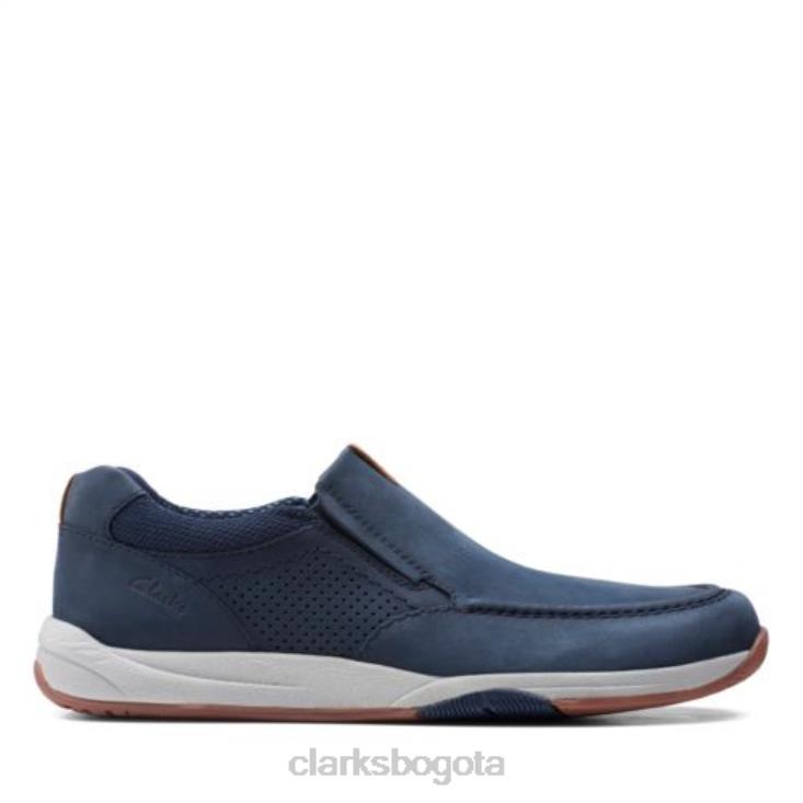 Clarks 0DX8L4391 langton step clarks nobuk azul marino hombres nubuck azul marino
