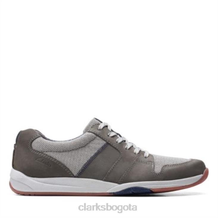 Clarks 0DX8L4425 clarks combi langton encaje gris hombres combinado gris