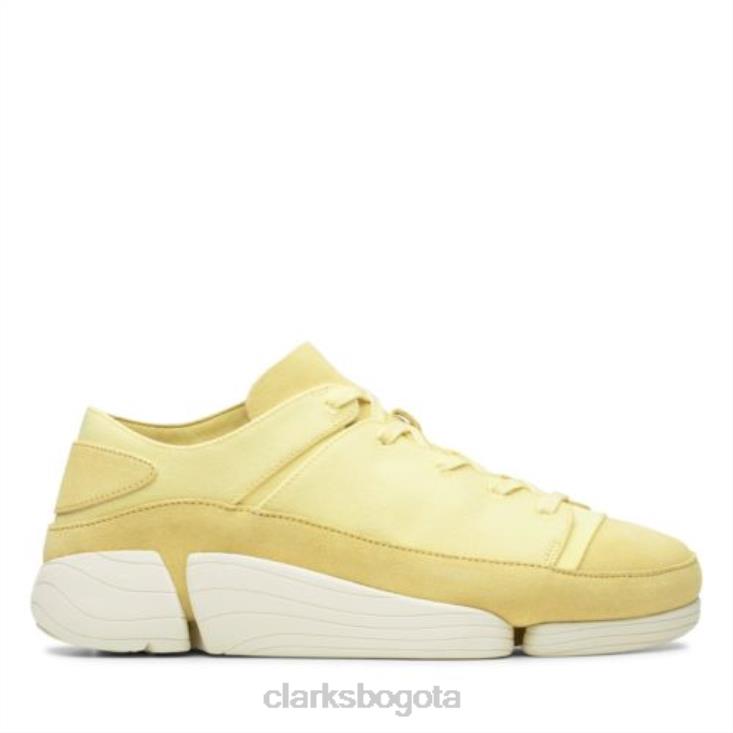 Clarks 0DX8L4440 clarks trigenic evo amarillo pálido bajo hombres de color amarillo pálido