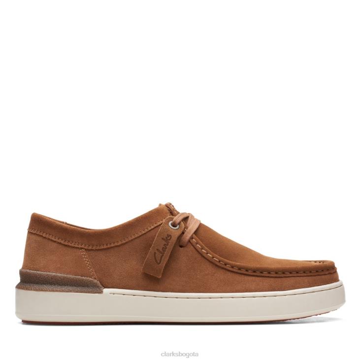 Clarks 0DX8L5501 Court Lite Wally ante coñac clarks ante coñac hombres gamuza coñac