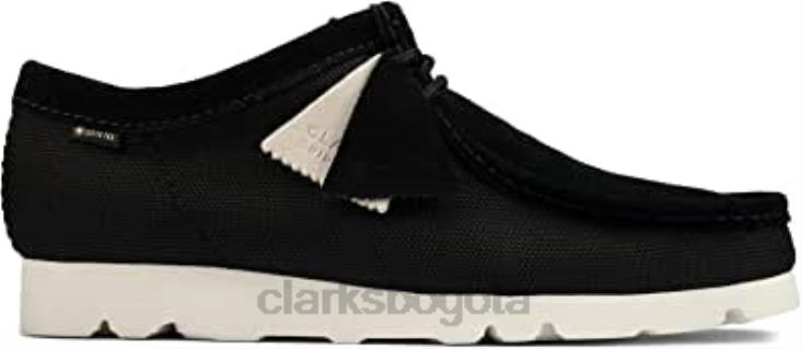 Clarks 0DX8L631 zapatos de vestir originales wallabee gtx para hombre clarks lona negra hombres lienzo negro