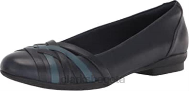 Clarks 0DX8L901 bailarinas sara clover para mujer clarks marino combi mujer